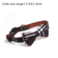 thumbnail image 2 of Bow tie Dog collar strap Set Classic checked adjustable dog collar strap removable bow tie, 2 of 5