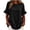 Black, variant on Women's Cotton Tiered Ruffle Blouse Summer Cute Crew Neck Short Sleeve Shirts Loose Fit Casual Boho Beach Vacation Tops Hot Pink