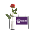 thumbnail image 1 of Anger Pride Possession Restraint Artificial Rose Flower Hanging Vases Decoration Bottle, 1 of 3