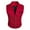Red, variant on Lovskoo 2024 Men's Formal Vest Jacquard Waistcoat Single Breasted Slimming V-Neck Business Dress Suit Vests for Wedding Red