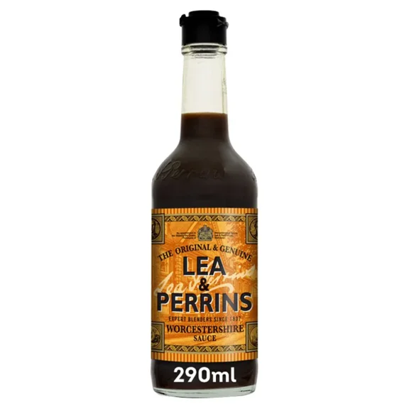 Lea & Perrins Worcestershire Sauce 290ml, Use for Fish and Chips, Steak and Kidney Pie, Bubble and Squeak