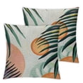 thumbnail image 2 of JEUXUS Set of 2 Boho Throw Pillows Covers, Mid Century Modern Pillow Covers Summer Outdoor Abstact Sunset Decorative Cushion Case for Bed Couch Sofa Home Decor, 2 of 6