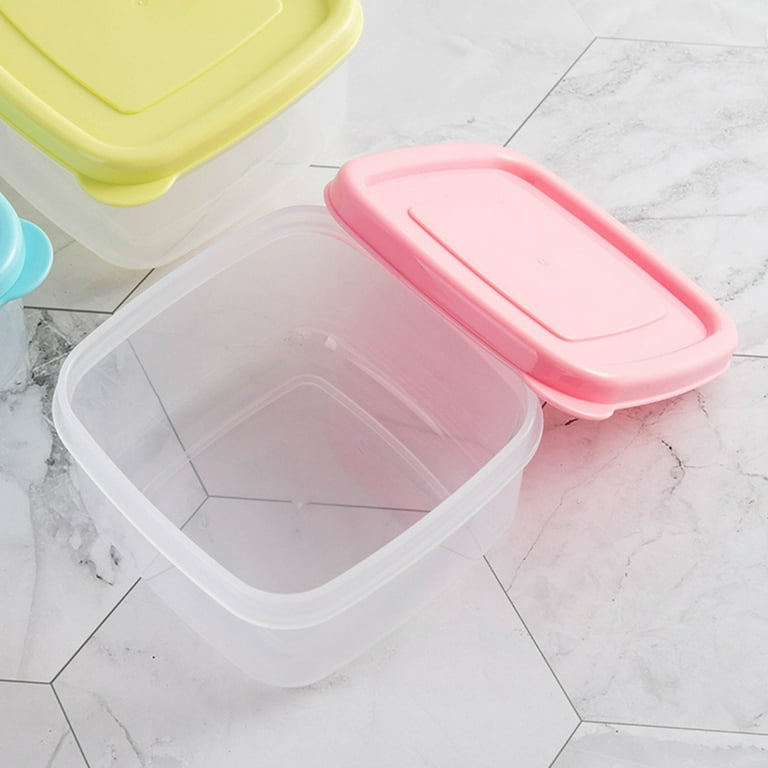 60ML Kitchen Storage Box Small Plastic Containers Square Vacuum Food  Organizer Household Kitchen Food Grade PP