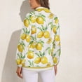 thumbnail image 2 of Watercolor Yellow Fruit Lemon Long Sleeve Blouse Woman Streetwear Casual Shirts Summer Oversize Woman Streetwear Clothing Birthday Present, 2 of 7