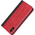 thumbnail image 5 of for iPhone Xs Max Wallet Case,Premium PU Leather Flip Folio Case with Card Slot, Stand Holder and Magnetic Closure [TPU Shockproof Interior Protective Case] for iPhone Xs Max,Red+Black, 5 of 14