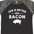 thumbnail image 4 of Inktastic Life's Better with Bacon Boys or Girls Toddler T-Shirt, 4 of 5