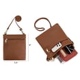 thumbnail image 3 of Bolso cruzado grande para mujer, bolsos y monederos de hombro y Hobo para mujer, 3pcs/Set Brown, L, 3 of 5