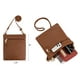 thumbnail image 3 of Bolso cruzado grande para mujer, bolsos y monederos de hombro y Hobo para mujer, 3pcs/Set Brown, L, 3 of 5