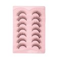 thumbnail image 1 of Unique Bargains 7 Pairs Natural 5D False Eyelashes for Halloween Black, 1 of 5