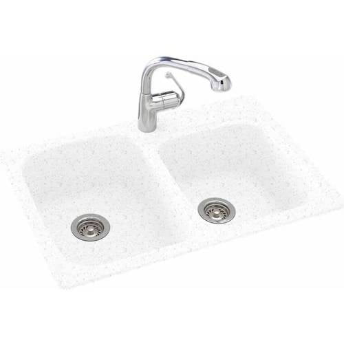 Swan KSDB3322010 33" x 22" Swanstone DoubleBasin Dual Mount Kitchen