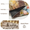 thumbnail image 6 of 5'x7' Area Rugs, Easter Chicken Eggs Indoor Outdoor Area Rug for Living Room Bedroom, Spring Daisy Flowers Yellow Brown Check Washable Bathroom Rugs Kitchen Floor Carpet Mats Home Decor Aesthetic, 6 of 8