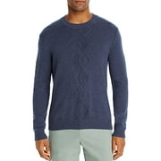 Bloomingdale's BLUESTONE Cotton-Blend Argyle Classic Crewneck Sweater, US Medium