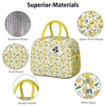 thumbnail image 4 of Lunch Bag Lunch Box for Women Reusable Insulated Lunch Bags,Water-Resistant Lemon Tropical Fruit Cooler Lunch Tote Bag, Large Capacity for Work Travel Picnic, 4 of 6