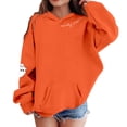 thumbnail image 2 of Girls Halloween Print Hoodie Long Sleeve Loose Fit Pullover Sweatshirt For Kids, 2 of 4
