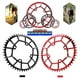 thumbnail image 4 of Plato de bicicleta Sunnimix 52T Rojo 4 pernos 104BCD, 4 of 8