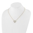 thumbnail image 3 of Primal Gold 14 Karat Yellow Gold Diamond Heart 18-inch Necklace, 3 of 3