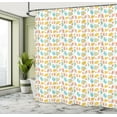 thumbnail image 4 of Ambesonne Anatomy Shower Curtain, Internal Organs Drawings, 69"Wx84"L, White Teal Coral, 4 of 4