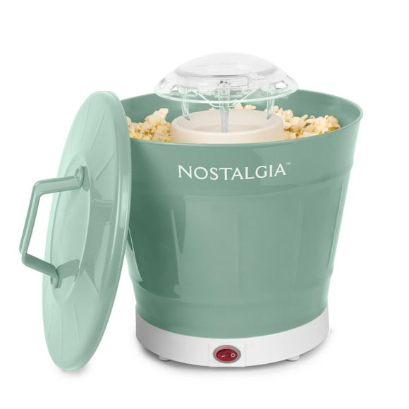 Hot Air Popcorn Maker and Bucket, Sage Green