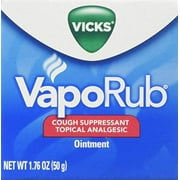 Vicks VapoRub Topical Cold & Cough Suppressant Ointment Gel, 1.76oz, 6-Pack