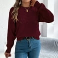 thumbnail image 6 of Halloween Sweaters For Women Plus Size Hollow Out Pumpkin Graphic Knit Long Sleeve Sweatshirt Crew Neck Lounge Funny Tops 2025 Fall Winter Holiday Trendy Sweater, 6 of 8