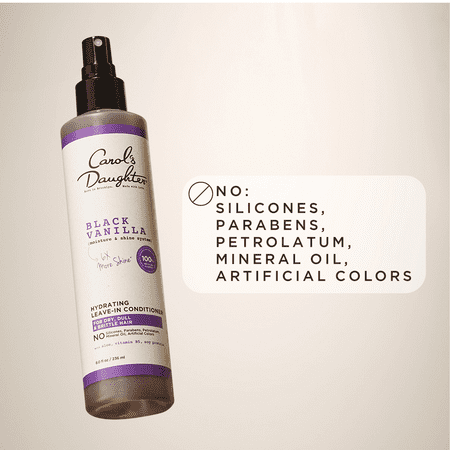 (2 pack) Carol's Daughter Black Vanilla Hydrating Leave In Conditioner, for Curly Hair, with Aloe, 8 fl oz