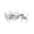 thumbnail image 2 of Table de Salle à Manger Patio Rectangulaire avec 8 Chaises Sans Bras Monaco, 2 of 2