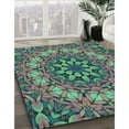 thumbnail image 2 of Ahgly Company Indoor Rectangle Patterned Mint Green Area Rugs, 8' x 10', 2 of 6