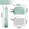 thumbnail image 3 of Doyogi Zip Around Dual Pouch Wristlet Portable Wristlet Wallet Detachable Coin Purse Pouch for Women, 3 of 6