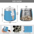 thumbnail image 2 of Yayeee Ashtray with Lid for Cigarette Smokeless Stainless Steel Home Ash Holder, Ice Cream Cat, 2 of 7