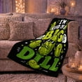 thumbnail image 6 of I'M Kind Of Big Dill Humorous Pickle, Playful Food Art Scene, Warm Flannel Blanket for Kitchen and Dining Room with Detailed Artwork, Food Lovers Birthday Gift, Playful Home Decor, 6 of 9