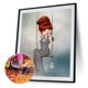 thumbnail image 2 of Cuadros Decorativos 5D bricolaje taladro redondo completo diamante pintura niña Kit hogar decoración artesanal (DG242) Likrtyny embutido en tela, 2 of 8