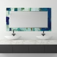 thumbnail image 5 of Empire Art Direct Crore Rectangular Beveled Mirror on Free Floating Printed Tempered Art Glass - Clear - 54" x 28", 5 of 9