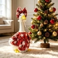 thumbnail image 3 of Sruoe Christmas Porch Goose Outfits, 23" Porch Goose Clothes for Lawn Yard and Patio Decoration, Lawn Goose Clothing for Cement Goose Lawn Goose Outfit, Garden Goose Costume, 3 of 9