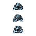 thumbnail image 2 of Ounissouiy Ducha Cabello seco Gorros de baño Estampado de flores Banda elástica impermeable Hem Cover Beanie Turban Hat Mujeres Niñas Black leaf Type1 NO1 Ounissouiy CBP389354, 2 of 6