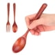 thumbnail image 3 of Vajilla De Madera, Juego De Tenedor De Cuchara De Madera Reutilizable Para Viajes Para Restaurante Para El Hogar Para La Oficina ANGGREK Otros, 3 of 8