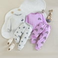thumbnail image 4 of YunPes Toddler Baby Girl Boy St St Day Outfit Long Sleeve Sweatshirt Top Charm Pants Set, 4 of 4