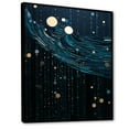 thumbnail image 2 of Designart "Starry Night Sky in Indian Art II" People Framed Wall Art - Global Teal Indian Art Entryway Framed Wall Art Print, 2 of 6