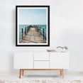 thumbnail image 3 of Pier, Cozumel 01 - San Miguel de Cozumel Quintana Roo Mexico Photography Boardwalk Ocean Coast Beach Water Scenic Black Framed Wall Art Print 9 x 12 inches, 3 of 4