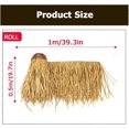 thumbnail image 3 of Palm Thatch Plastic PE Straw Artificial Palm Thatch Roof Runner Roll Simulation Duck Blind Grass Tiki Hut, 3 of 5