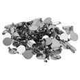 thumbnail image 5 of 100 Uds broches de broche bandejas de Metal resistente duradero diseño Simple insignia de botón en blanco para fabricación de joyería artesanal DIY 15mm, 5 of 5