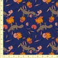 thumbnail image 1 of eloria Animal Cotton Fabric Squares&nbsp;Sewing Supplies Printed Fabric for , 1 Yard, Blue 3, 1 of 2
