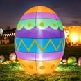 thumbnail image 3 of KITBONIS 8ft Inflatable Easter Egg Decoration Garden Yard Shopping Mall Backdrop Decoration Inflatable Outdoor Easter Egg Decorations, 3 of 7