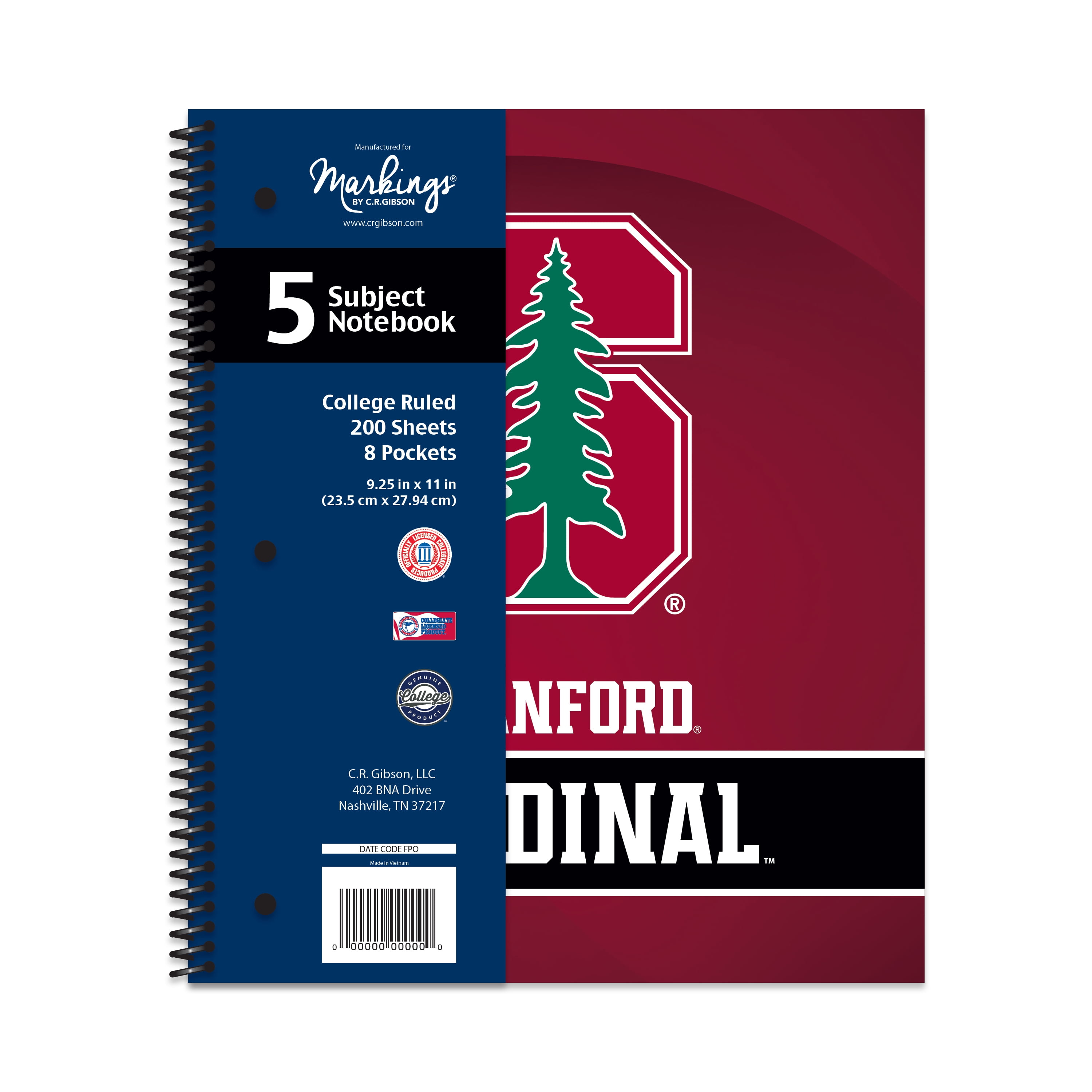 5 subject notebook