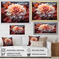 thumbnail image 4 of Designart "Delightful Red Dahlias" Dahlia Canvas Prints, 4 of 7