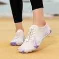 thumbnail image 2 of lnmuld Men Women Barefoot Shoes, Breathable Mesh Shoes for Water Yoga Fitness Hiking Color:Purple,Size:8, 2 of 9
