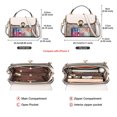 thumbnail image 4 of Bolsos bandolera de piel de PVC de FOXER, bolsos pequeños de estilo retro con diseño exclusivo, bolsos de mano femeninos, bolsos de viaje informales para mujer, 4 of 5