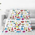 thumbnail image 1 of Balery Summer Manta de Felpa Suave y Acogedora – Cobija de Franela Aterciopelada para Cama, Lavable y Cálida para Sofá, Mascotas, Transpirable-50"x40", 1 of 7