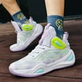 thumbnail image 4 of Womens Mens Basketball Shoes Breathable Lightweight Fashion Athletic Sneakers Unisex Anti Slip Outdoor Sport, 4 of 13