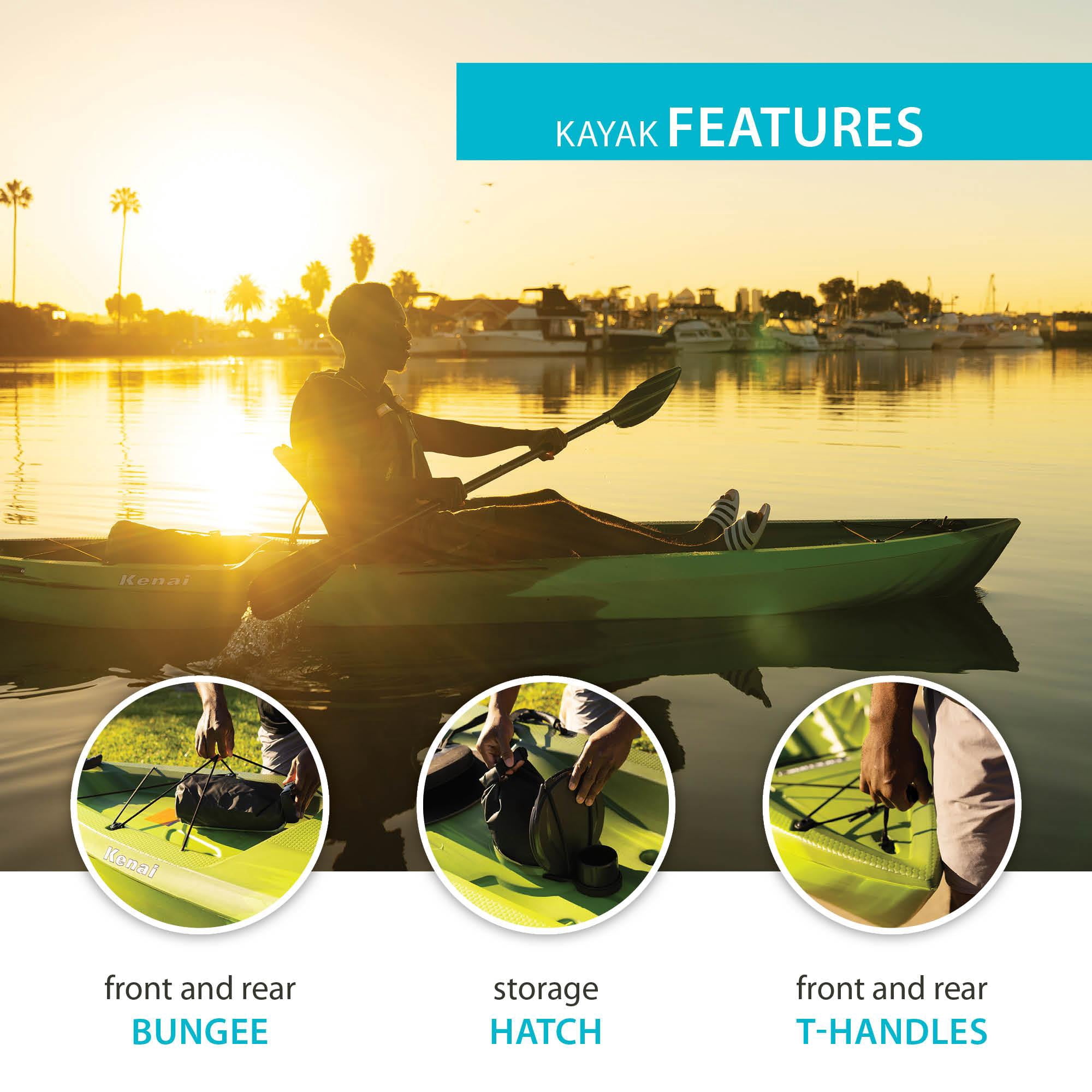 Lifetime Kenai 10 ft 3 in Sit-On-Top Kayak with Paddle, Krypton Fusion (91331)