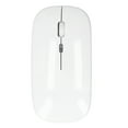 thumbnail image 2 of Sarapandan Ergonomic Design, 1600DPI, Silent Click, Smart Optical Sensor for Smooth Surfing White Rechargeable 2.4GHz Wireless Mouse, 2 of 8